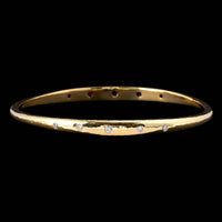 18K Two-tone Gold Estate Pair of Ruby, Sapphire and Diamond Bangles