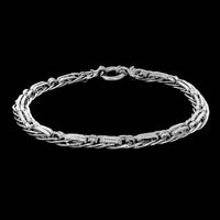 18K White Gold Estate Fancy Link Bracelet