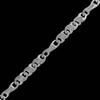 14K White Gold Estate Fancy Link Bracelet