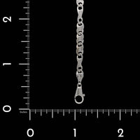 14K White Gold Estate Fancy Link Bracelet