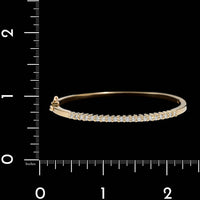 14K Yellow Gold Estate Diamond Bangle Bracelet