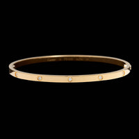 Cartier 18K Yellow Gold Estate Diamond Love Bracelet