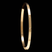 Cartier 18K Yellow Gold Estate Diamond Love Bracelet