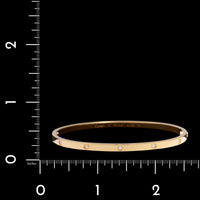 Cartier 18K Yellow Gold Estate Diamond Love Bracelet