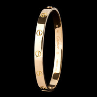 Cartier 18K Yellow Gold Estate Classic Model Love Bracelet