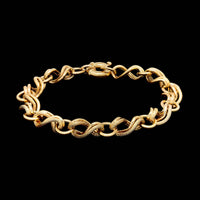 18K Yellow Gold Estate Fancy Link Bracelet