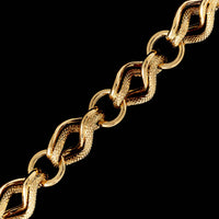 18K Yellow Gold Estate Fancy Link Bracelet