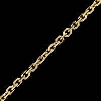 14K Yellow Gold Estate Oval Link Anklet