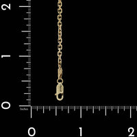 14K Yellow Gold Estate Oval Link Anklet