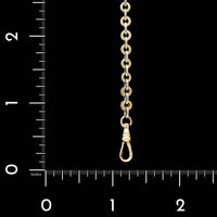 14K Two-tone Gold Estate Circular Link Bracelet