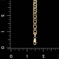 14K Yellow Gold Estate Double Link Charm Bracelet