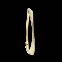 14K Yellow Gold Estate Diamond Bangle