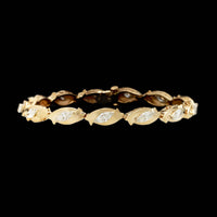 14K Yellow Gold Estate Diamond Bracelet