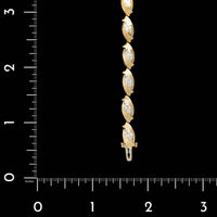 14K Yellow Gold Estate Diamond Bracelet