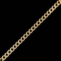 14K Yellow Gold Estate Diamond Hollow Toggle Bracelet