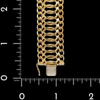 18K Yellow Gold Estate Fancy Link Bracelet
