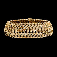 18K Yellow Gold Estate Fancy Link Bracelet
