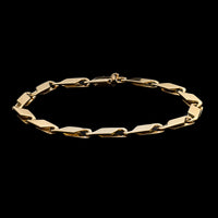 18K Yellow Gold Estate Fancy Link Bracelet