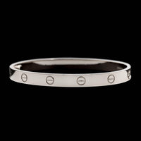 Cartier 18K White Gold Estate Love Classic Model Bracelet