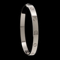 Cartier 18K White Gold Estate Love Classic Model Bracelet