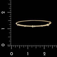 14K Yellow Gold Estate Diamond Bangle Bracelet