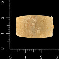 14K Yellow Gold Estate Tapered Bangle Bracelet