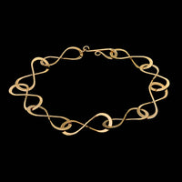 Tom Kruskal 14K Yellow Gold Estate Infinity Bracelet