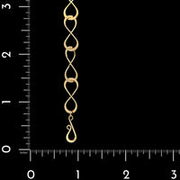 Tom Kruskal 14K Yellow Gold Estate Infinity Bracelet
