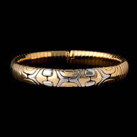 Bulgari 18K Yellow Gold and Steel Estate Alveare Bracelet