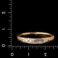Bulgari 18K Yellow Gold and Steel Estate Alveare Bracelet