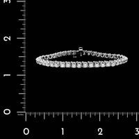 14K White Gold Estate Diamond Tennis Bracelet