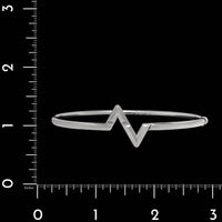 Louis Vuitton 18K White Gold Estate Volt Upside Down Bangle Bracelet
