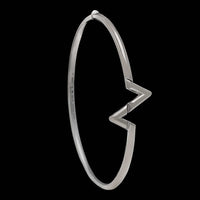 Louis Vuitton 18K White Gold Estate Volt Upside Down Bangle Bracelet