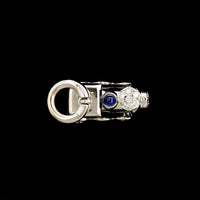 Aaron Basha 18K White Gold Estate Diamond Choo Choo Train
