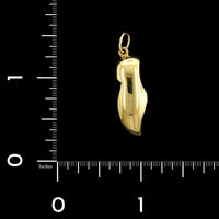 14K Yellow Gold Estate Dutch Shoe Charm