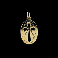 14K Yellow Gold Estate Cross Pendant
