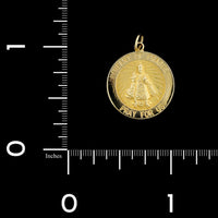 14K Yellow Gold Estate Infant of Prague Medal