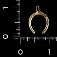 14K Yellow Gold Estate Horseshoe Charm