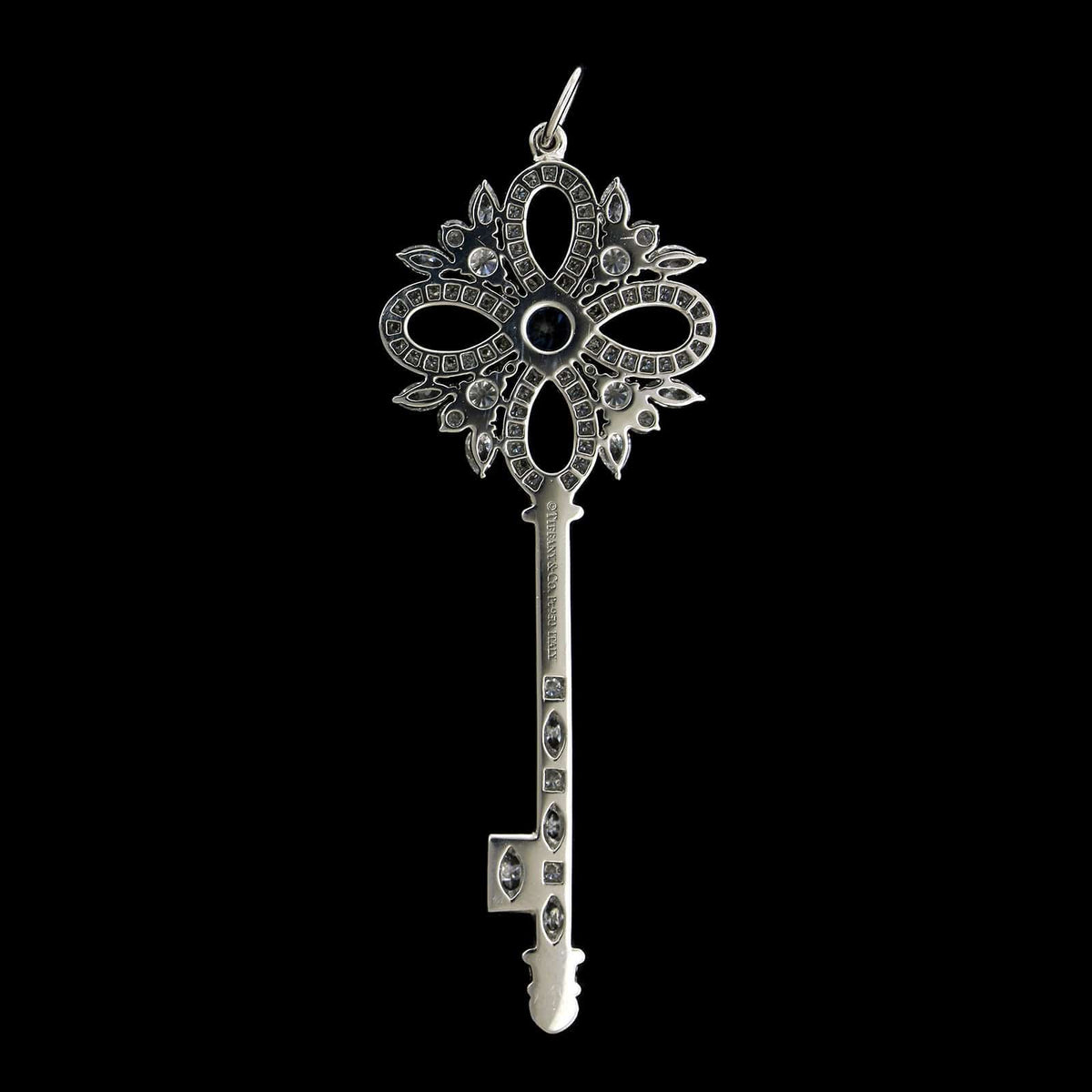 Lockit Key pendant, white gold and diamonds - Categories Q93004