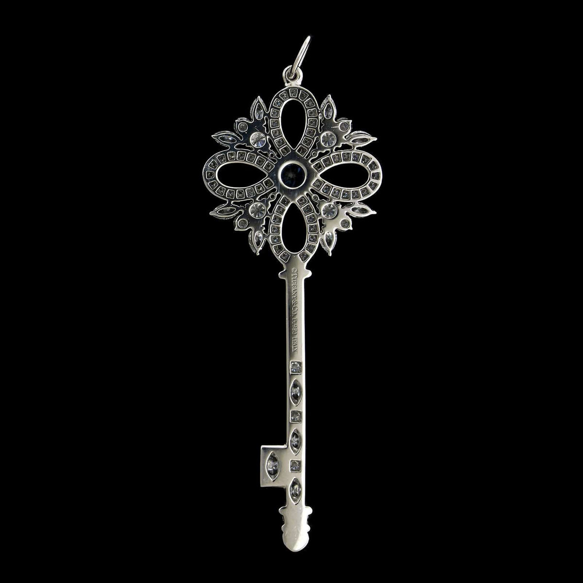 Tiffany & Co. Platinum Estate Key Pendant