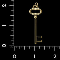 Tiffany & Co. 18K Yellow Gold Estate Key Pendant