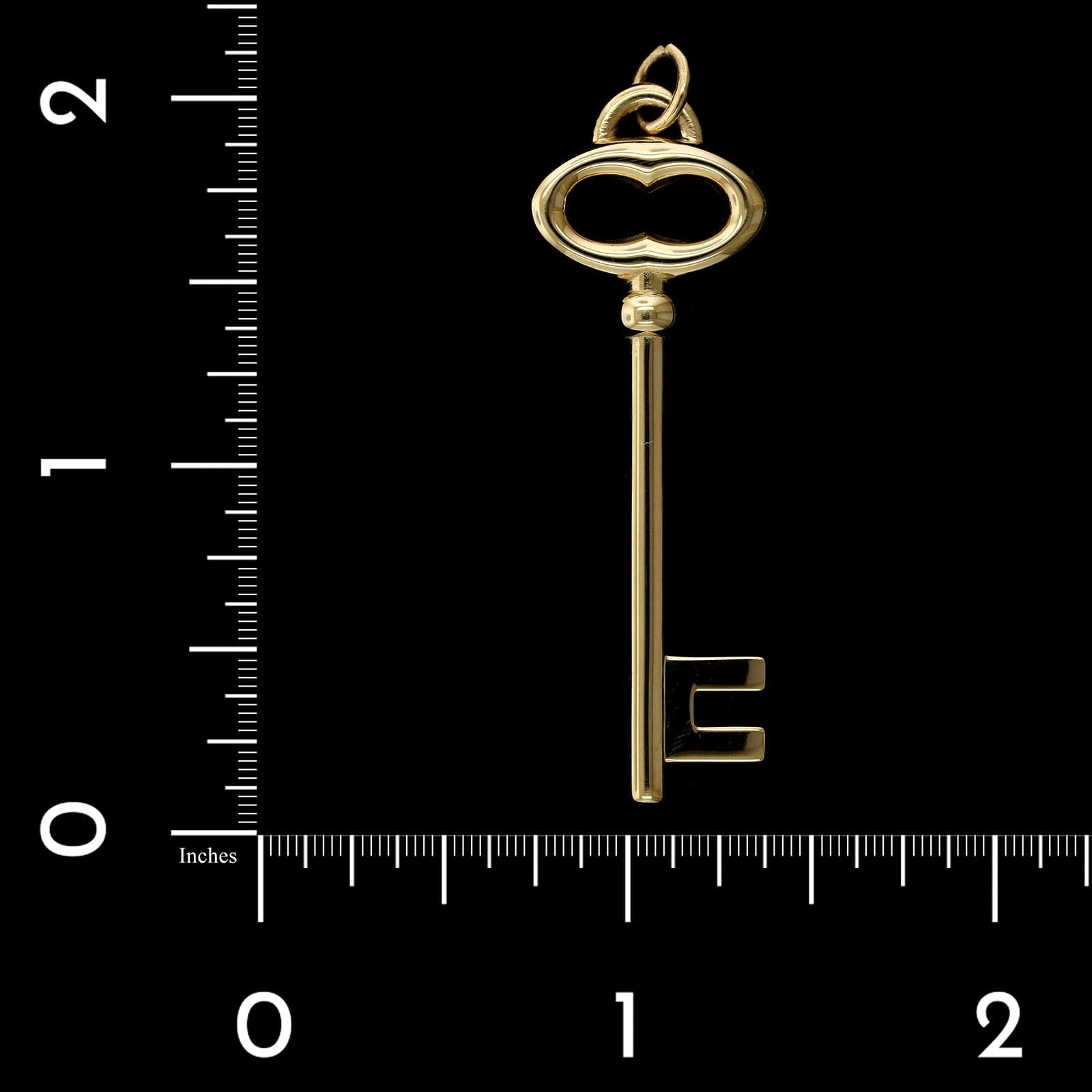 Tiffany & Co. 18K Yellow Gold Estate Key Pendant