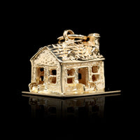 14K Yellow Gold House Charm