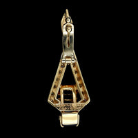 Dankner 14K Yellow Gold Estate Sapphire and Diamond Pendant Enhancer