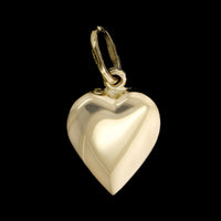 14K Yellow Gold Estate Puffed Heart Charm