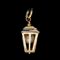 18K Yellow Gold Estate Lantern Charm