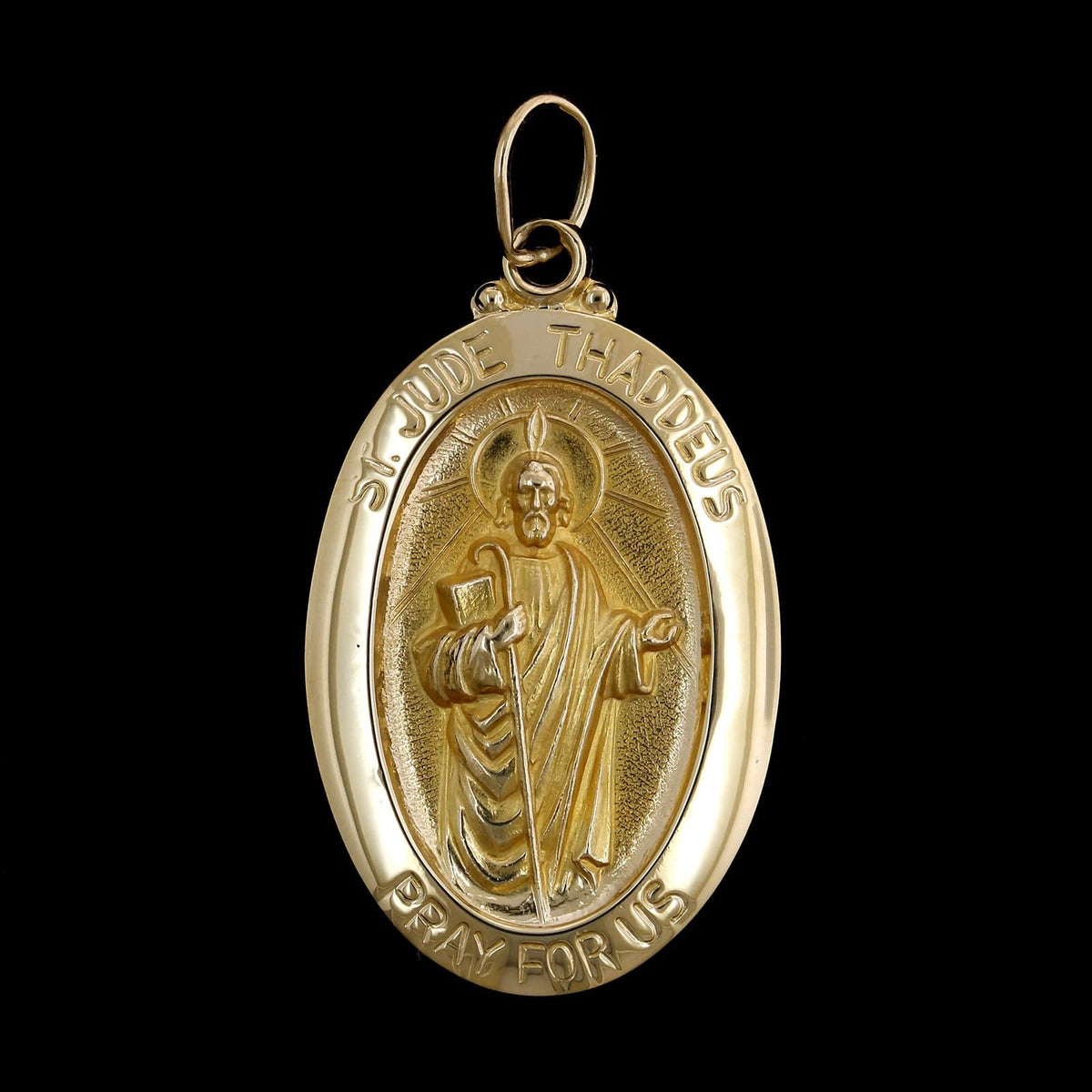 14K Yellow Gold Estate St. Jude Thaddeus Medal