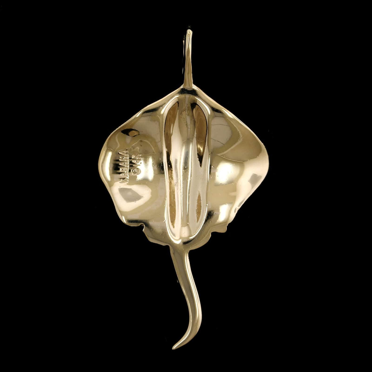 14K Yellow Gold Estate Stingray Charm