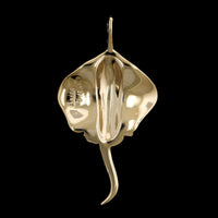 14K Yellow Gold Estate Stingray Charm