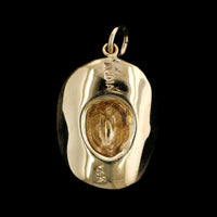14K Yellow Gold Estate Cowboy Hat Charm